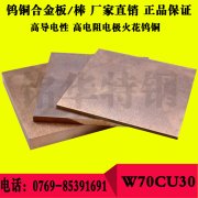 W70CU30鎢銅合金電極鎢銅棒 導熱導電性能優鎢銅板